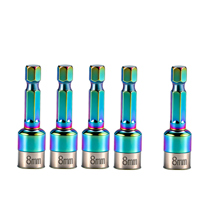 8 mm inbussleutel met zeskantige schacht van chroom-vanadiumstaal