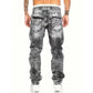 Herenjeans met rechte pijpen in hiphopstijl