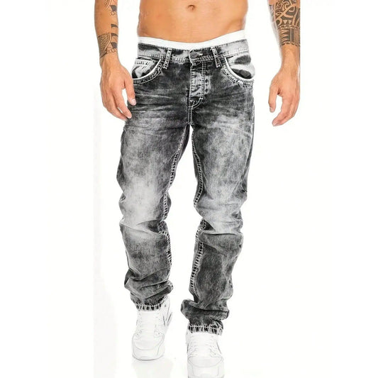 Herenjeans met rechte pijpen in hiphopstijl