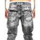 Herenjeans met rechte pijpen in hiphopstijl