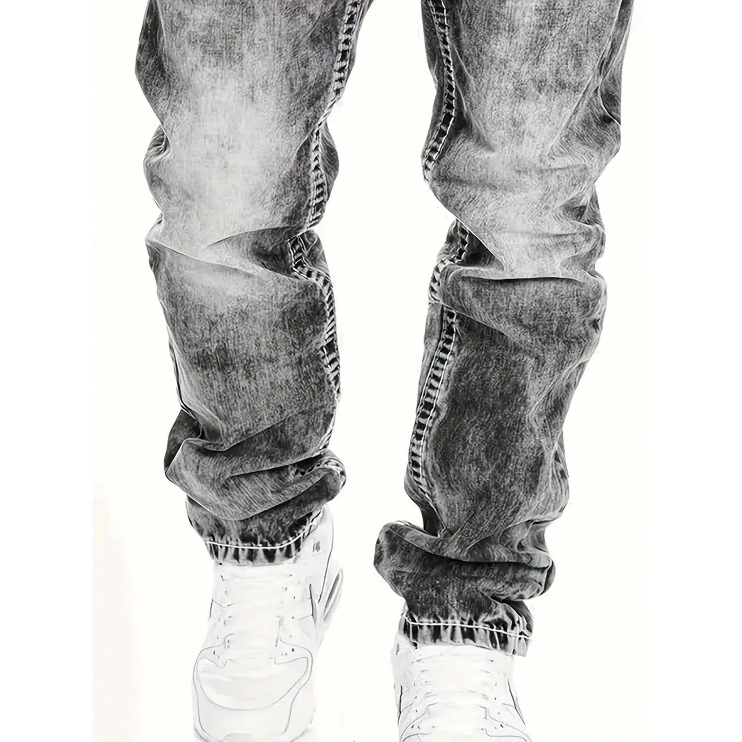 Herenjeans met rechte pijpen in hiphopstijl