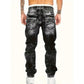 Herenjeans met rechte pijpen in hiphopstijl