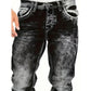 Herenjeans met rechte pijpen in hiphopstijl