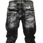 Herenjeans met rechte pijpen in hiphopstijl