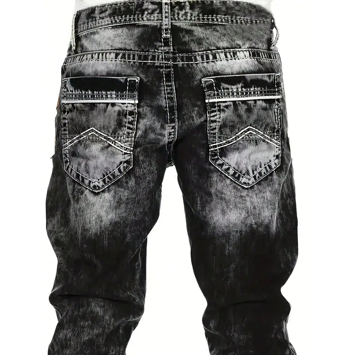 Herenjeans met rechte pijpen in hiphopstijl