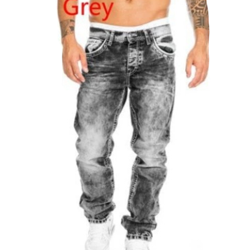 Herenjeans met rechte pijpen in hiphopstijl