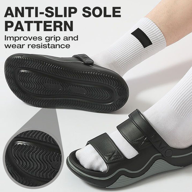 Sandalen met een dikke zool en ademend materiaal
