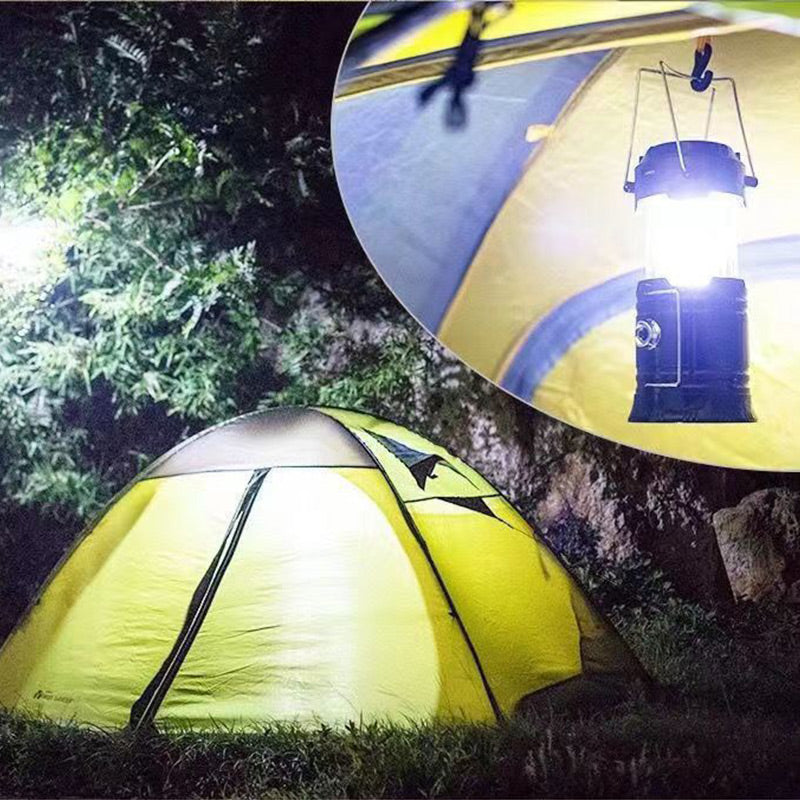Uitschuifbare kampeerlamp op zonne-energie