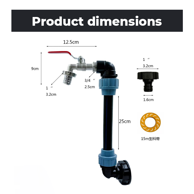 🛠️ Complete montagekit voor IBC-tank💧