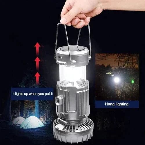 🏕️🌀 50% KORTING! Stop met zweten in het donker alsof je in een sauna kampeert! Deze LED-lantaarn met ingebouwde ventilator en powerbank koelt je tent, geeft licht, en laadt je telefoon op – op zonne-energie!