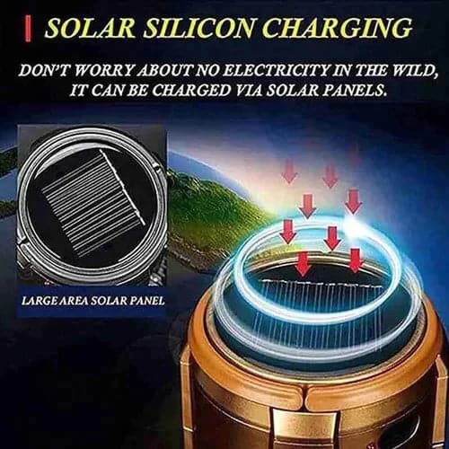 🏕️🌀 50% KORTING! Stop met zweten in het donker alsof je in een sauna kampeert! Deze LED-lantaarn met ingebouwde ventilator en powerbank koelt je tent, geeft licht, en laadt je telefoon op – op zonne-energie!