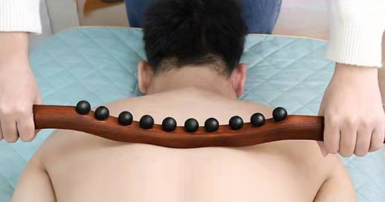 Houten lymfemassagestok