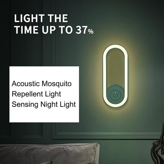 Frequentieconversie Ultrasone Muggenmoordenaar Met LED-Slaaplicht🦟Stille bescherming tegen muggen – Nu in de aanbieding!