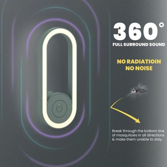 Frequentieconversie Ultrasone Muggenmoordenaar Met LED-Slaaplicht🦟Stille bescherming tegen muggen – Nu in de aanbieding!