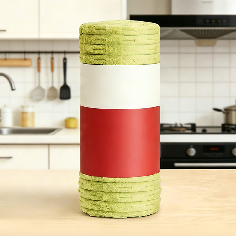 Multifunctionele, herbruikbare rol met afscheurbare schoonmaakdoekjes