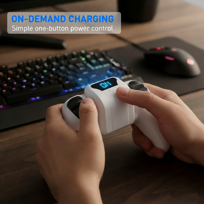 🌞Fris De Lente In Met 50% Korting!🎮PS5 Controller Accupack - 1500mAh Extra Batterij - Met Digitaal LED Display
