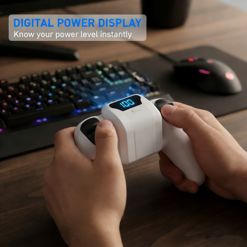 🌞Fris De Lente In Met 50% Korting!🎮PS5 Controller Accupack - 1500mAh Extra Batterij - Met Digitaal LED Display