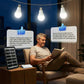 Zelfvoorzienend zonne-verlichtingssysteem: complete set met 3 ledlampen en accu ☀️🔋