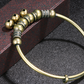✨ TIJDELIJKE AANBIEDING: 50 % KORTING! ✨ Verstelbare armband met belletjes – vintage messing, kralen, rinkelend geluid, licht van gewicht 💫