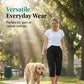 ⏳Tijdelijke aanbieding: 50% korting⏰Casual, sneldrogende, rekbare capribroek voor dames👖