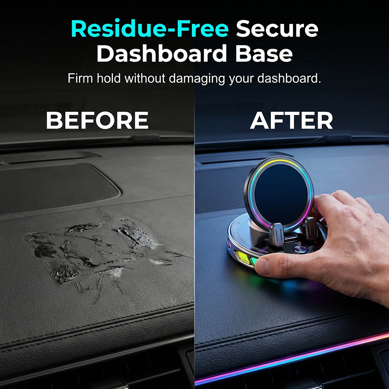 📱 RGB Autotelefoonhouder ✅ Automatisch vastklemmen & Draadloos opladen | Veilig éénhandig rijden 🚗