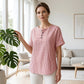 Gestreepte Henley-shirt – comfortabel, strijkvrij en huidvriendelijk
