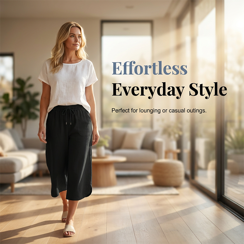 🌞NIEUW: Zomercollectie met kortingen tot 54% 🛍️Flatterende cropped broek met hoge taille