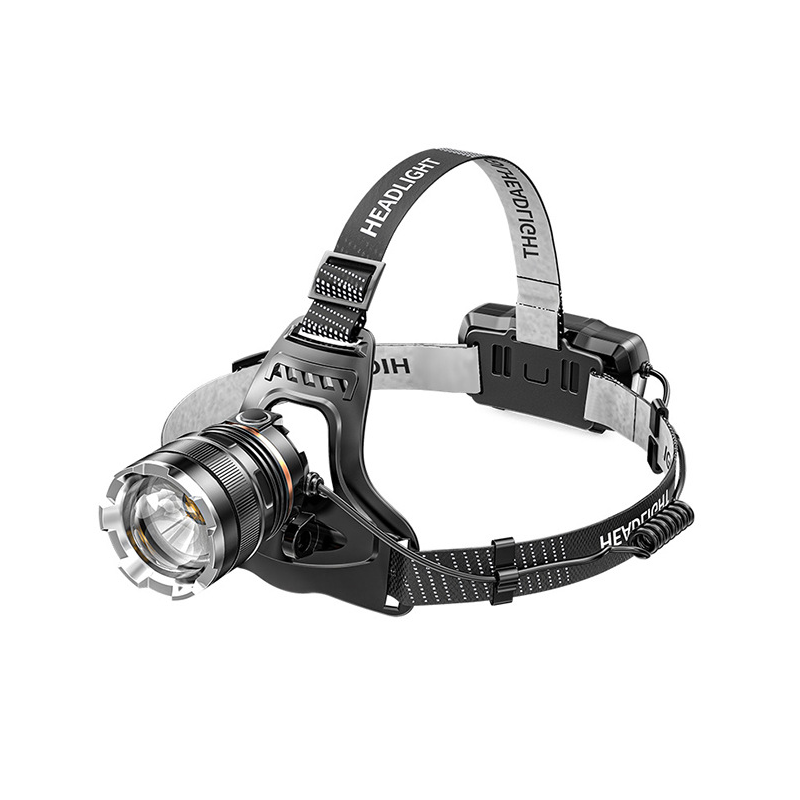 Oplaadbare hoofdlamp met zoomfunctie en bewegingssensor