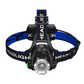 Oplaadbare hoofdlamp met zoomfunctie en bewegingssensor