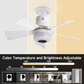 ✨🍃Slimme plafondventilator met verlichting, RGB en Bluetooth-luidspreker