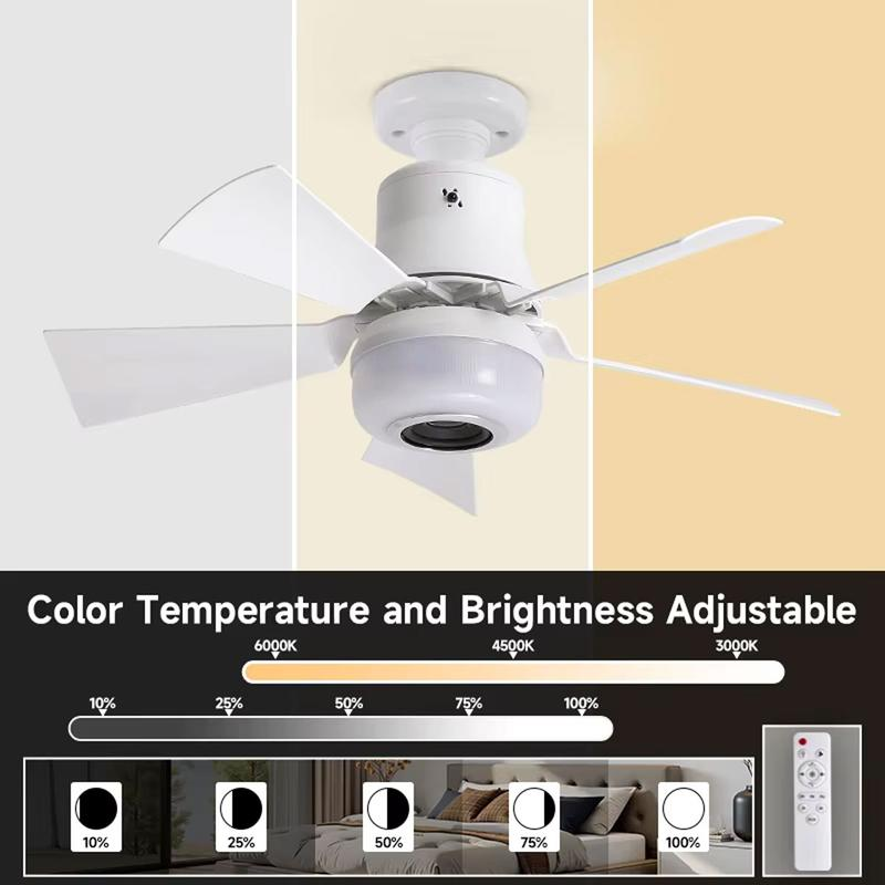 ✨🍃Slimme plafondventilator met verlichting, RGB en Bluetooth-luidspreker