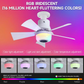 ✨🍃Slimme plafondventilator met verlichting, RGB en Bluetooth-luidspreker