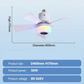 ✨🍃Slimme plafondventilator met verlichting, RGB en Bluetooth-luidspreker