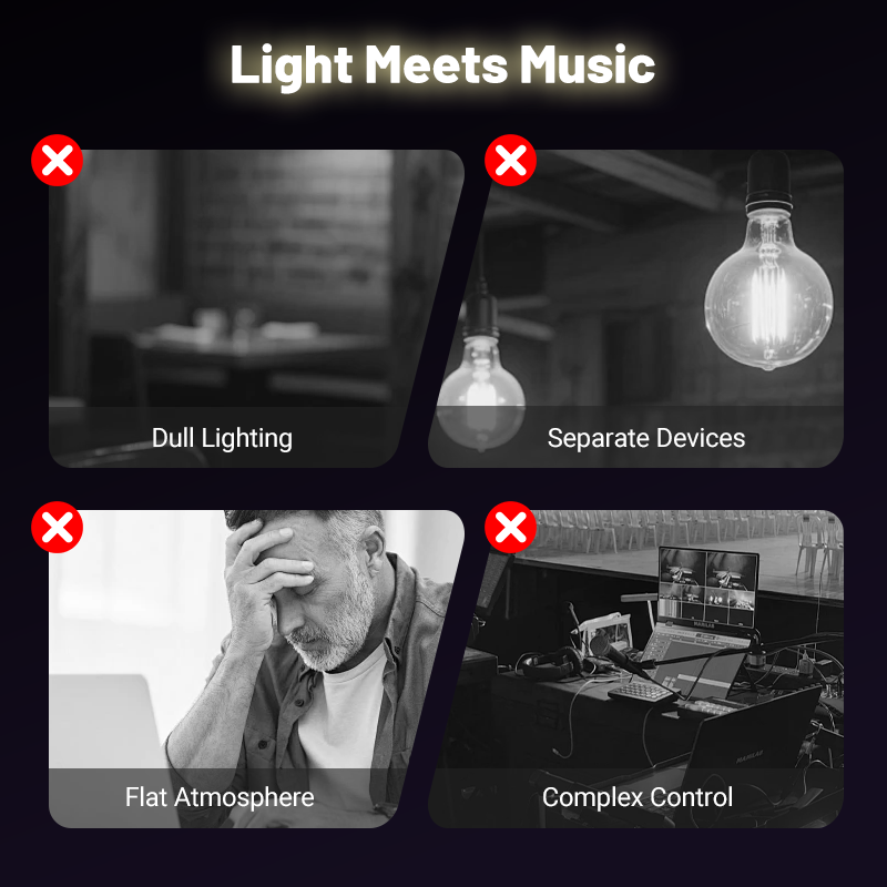 Slimme LED-muziekplafondlamp met Bluetooth-luidspreker