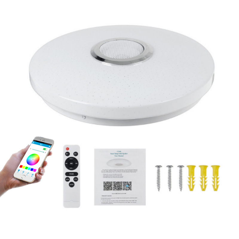 Slimme LED-muziekplafondlamp met Bluetooth-luidspreker