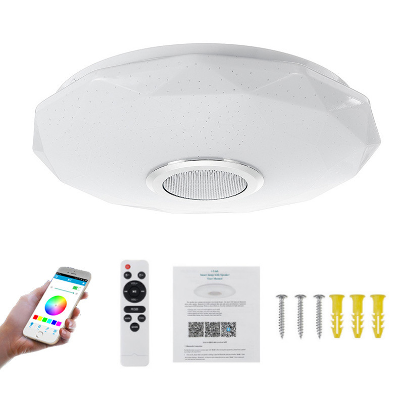 Slimme LED-muziekplafondlamp met Bluetooth-luidspreker