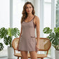 Gestreepte tankini-jurk voor dames met zakken