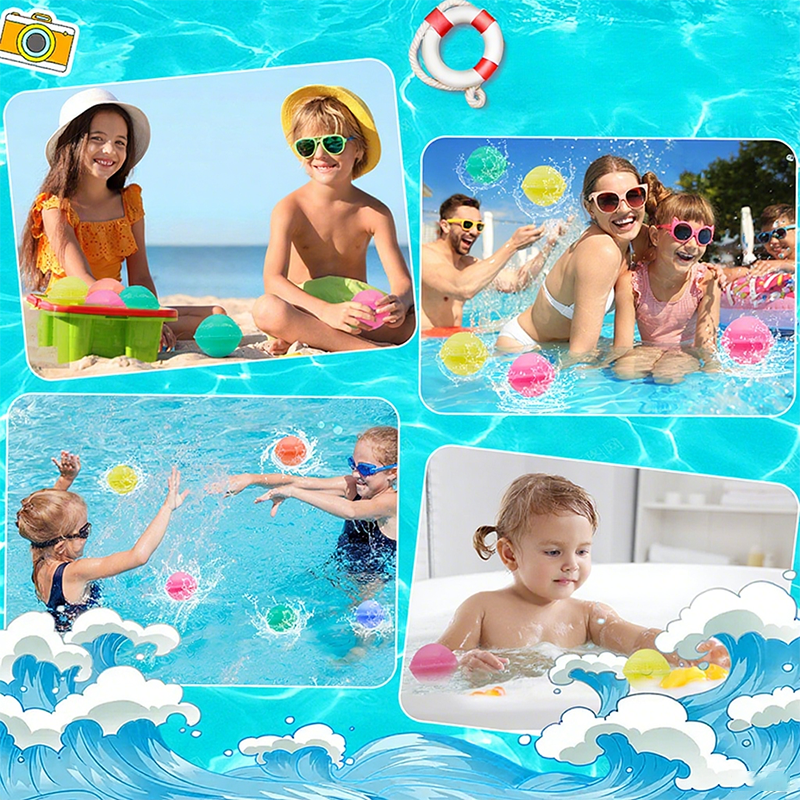 🎈Vandaag 50% korting🔥Het zomerse plezier kan beginnen 🎈Niet-magnetisch siliconen waterballonspeelgoed💧