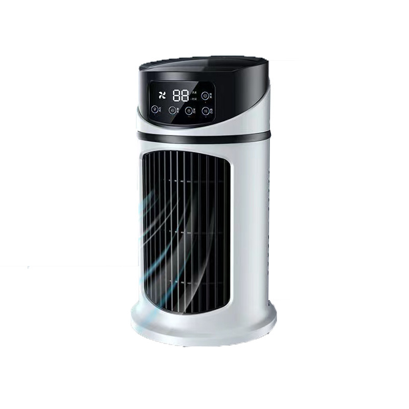 2026 Nieuwe verdampingsairco – Compacte USB-tafelventilator, persoonlijke koeler met een reservoir van 300 ml, instelbare snelheidsstanden, timer, stil, draagbaar ontwerp voor op het nachtkastje