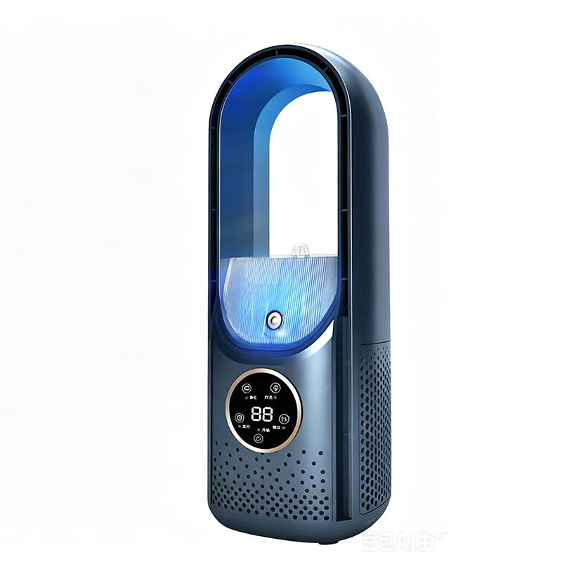 2026 Nieuwe verdampingsairco – Compacte USB-tafelventilator, persoonlijke koeler met een reservoir van 300 ml, instelbare snelheidsstanden, timer, stil, draagbaar ontwerp voor op het nachtkastje