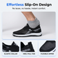 Ademende slip-on wandelschoenen voor heren van mesh