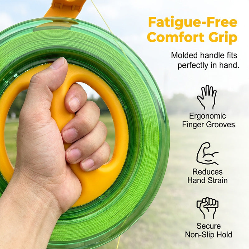 Ergonomische kite-lijnoproller met vergrendeling