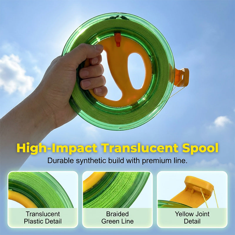 Ergonomische kite-lijnoproller met vergrendeling