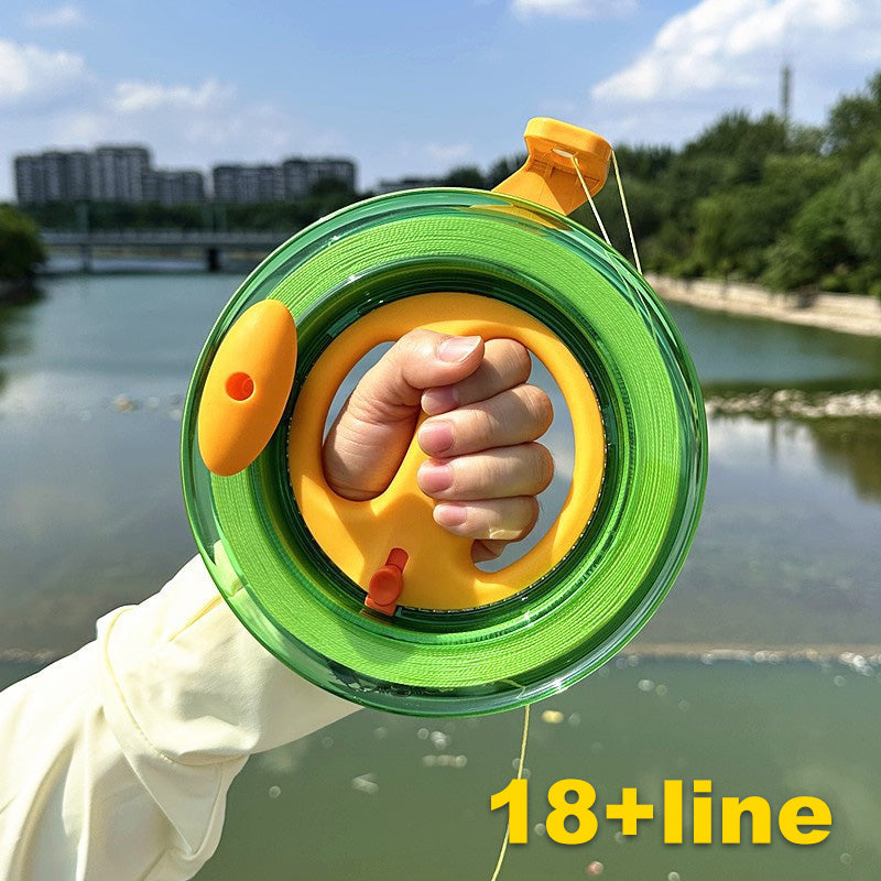 Ergonomische kite-lijnoproller met vergrendeling