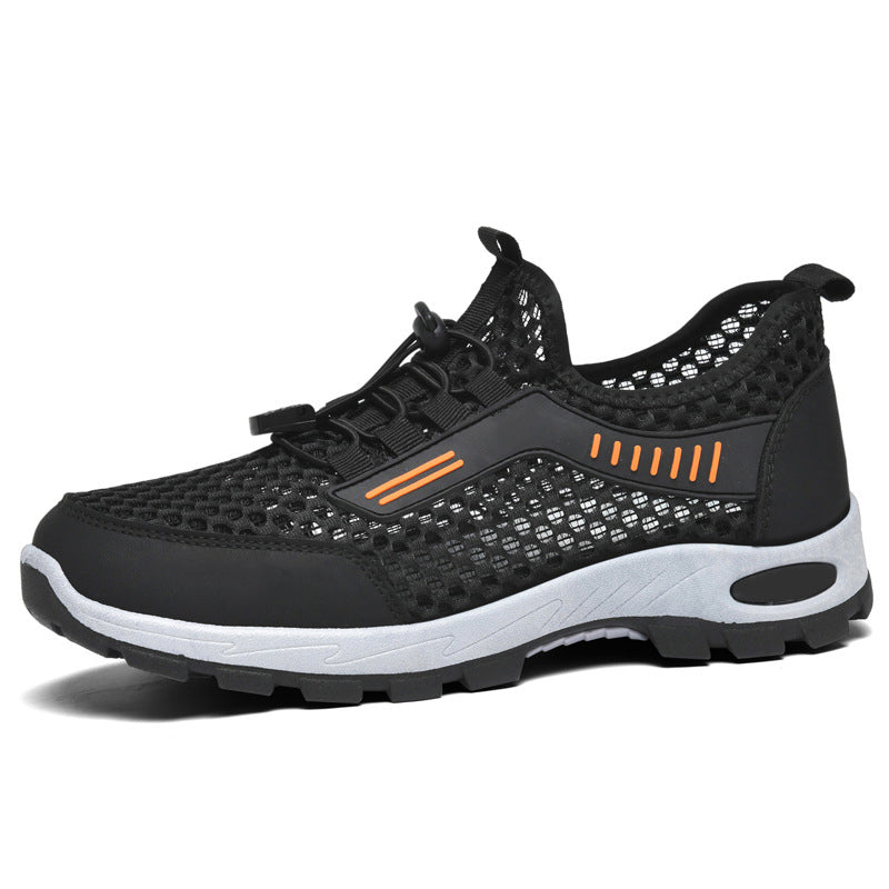 Ademende outdoor-sneakers van mesh voor heren