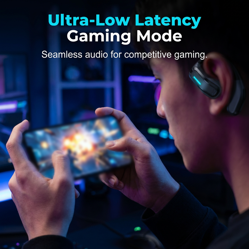 ⏰🎁Open-ear gaming oortelefoon met botgeleiding