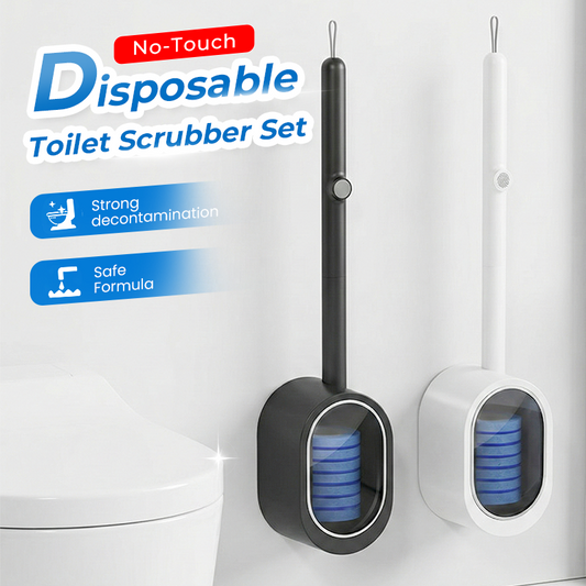 🚽 Toiletborstel met verwisselbare wegwerpkoppen