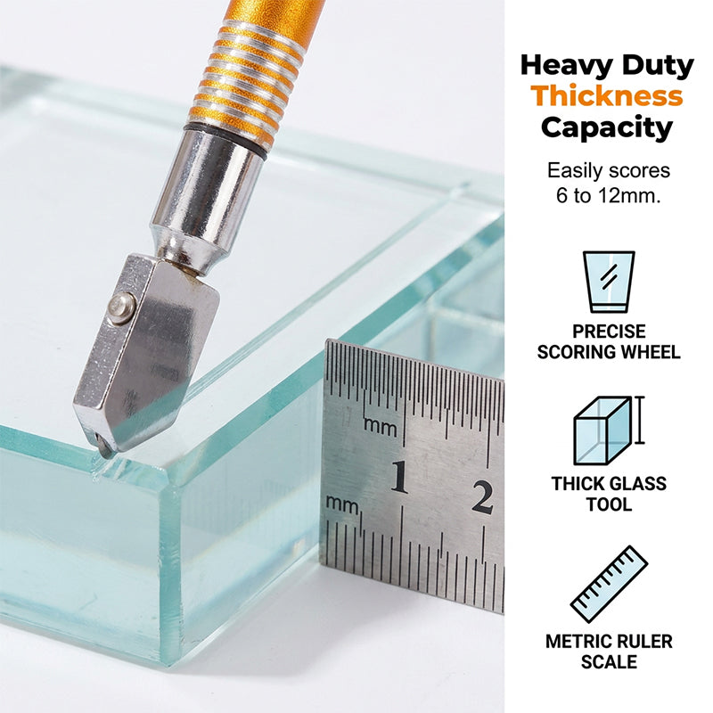 Professionele Diamant Glassnijder met Aluminiumlegering Handvat en Rolwiel