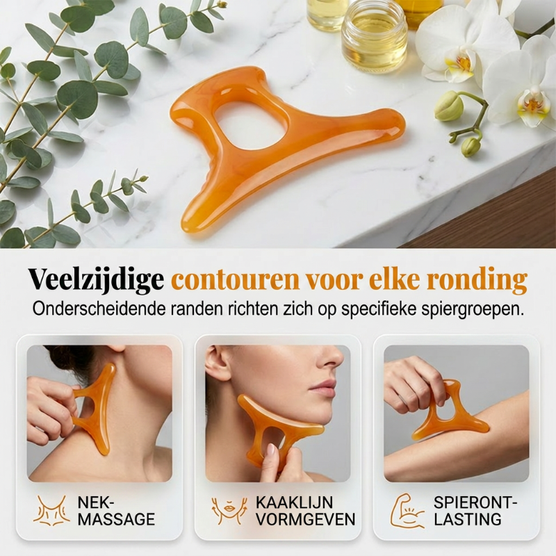 Gua Sha-plaat voor volledige lichaamscontouren
