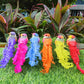 12 stuks kunstvogels met veren en clips